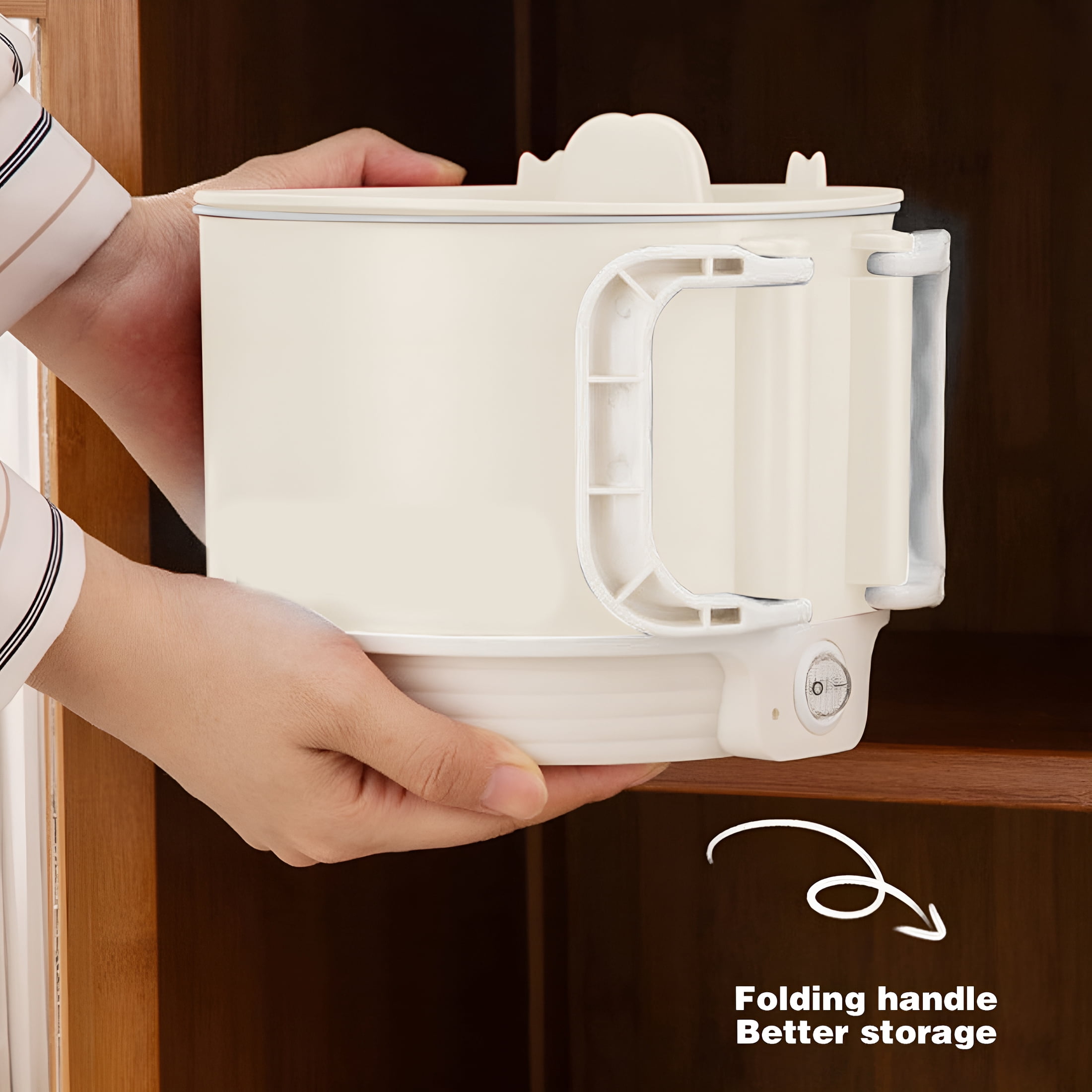 HIBIBUD 2026 New Versatile Mini Rice Cooker and Electric Pot for Noodles Soup Steaming,Portable and Convenient for Quick Meals for Dorm,Office,Apartment,Kitchen,Travel