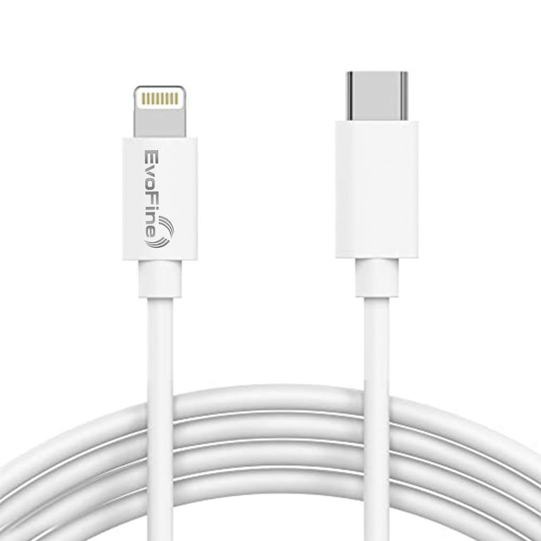 Basics USB-A to Lightning ABS Charger Cable, MFi Certified Charger  for Apple iPhone 14 13 12 11 X Xs Pro, Pro Max, Plus, iPad, 6 Foot, White