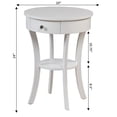 thumbnail image 5 of Convenience Concepts Classic Accents Schaffer 1 Drawer End Table with Shelf, White, 5 of 5