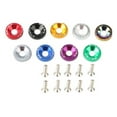 10Pcs Universal M6 Car Nuts Bolts Stickers Password Fender Washer License Plate Bolts Car