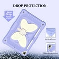 thumbnail image 2 of for iPad 7/8/9th Generation 2021/2020/2019 Case with Butterfly Kickstand Wings Heavy Duty for iPad Air 3 Case 10.5'' Pencil Holder Shockproof Protective Cover Kids Girls for iPad 9th 10.2''，Purple, 2 of 4
