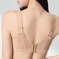 thumbnail image 5 of DDAPJ pyju Womens Seamless T-Shirt Bras Wireless Comfy Everyday Bra Scalloped V-Neck Lace Bralette Full Coverage Push Up Bras Khaki XL, 5 of 8