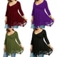 thumbnail image 3 of Jumpingount Vestido corto de encaje Color sólido Transpirable Casual Bordado floral Mujeres Swing Sundress Oficina Citas Ropa de verano Vestidos Verde 3XL, 3 of 6