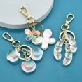 thumbnail image 4 of Keychain Pendant Acrylic Bag Handbag Backpack DIY Craft Purse Wallet Hanging Keyring Decoration Fashion Stylish Key Chain Craft Girl Decorative Pea, 4 of 7