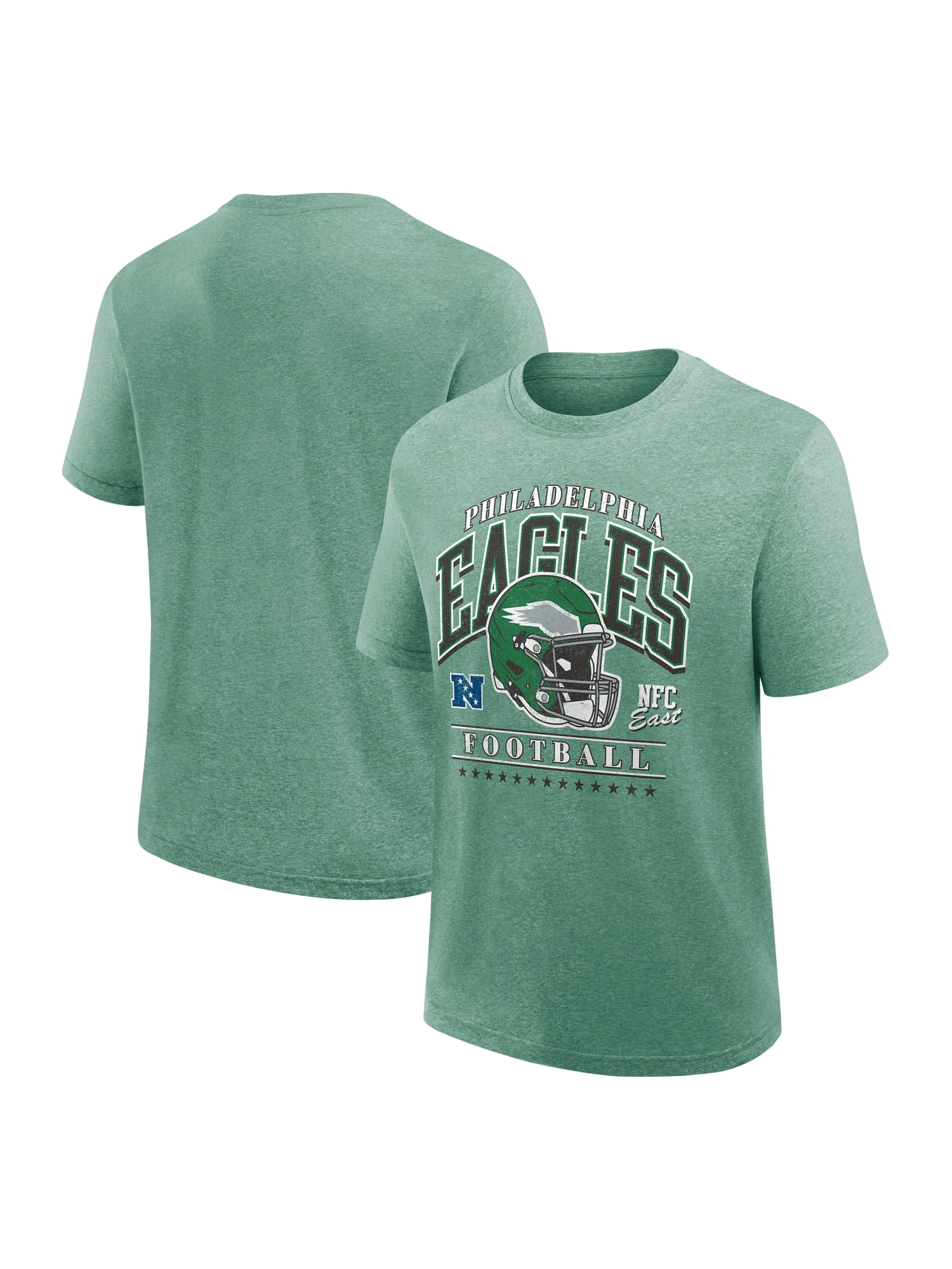 NFL Philadelphia Eagles Men's Synthetic Green Heather Short Sleeve T-Shirt