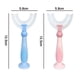 thumbnail image 5 of Cepillo de dientes en forma de U para niños, cepillo de dientes de entrenamiento manual, cabezal de cepillo de silicona líquida suave, limpieza oral de 360°, cepillo de dientes tipo U para niños pequeños y niños Vhermosa 223333-1, 5 of 8