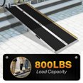 thumbnail image 3 of Wheelchair Ramp 7FT,Portable Folding Aluminum with Load-Reducing Shoulder Strap,800lbs Capacity,Wheelchair Ramps for Home, Steps, Stairs, Doorways, 3 of 9