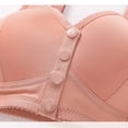 thumbnail image 4 of STETMN Womens Plus Size Front Closure Wireless Bras Push Up Breathable Shaping Vest Style Sleep Everyday Bra, 4 of 8