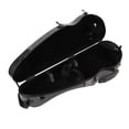 thumbnail image 1 of Backpack Violin Case, Double Straps Built in Hygrometer Rugged Violin Storage Box Black Color  for Home, 1 of 7