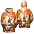 thumbnail image 3 of Happy Thanksgiving Siamese Give Thanks Fall Beanie Scarf Welcome All Over Print 3D Hoodie Unisex Merch Hoodies Cat Lover Kitten Owner Gifts - 00020, 3 of 6