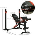 thumbnail image 3 of Soozier Weight Bench with Incline Bench Press Rack for Full Body Workout, 3 of 10