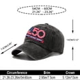 thumbnail image 3 of Patriotic 250 Years Freedom Hat 1776-2026 Anniversary Baseball Cap Adjustable Vintage Washed Commemorative Cap Navy, 3 of 6
