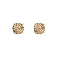 thumbnail image 3 of 14K Solid Gold Screw Back Stud Earrings for Women | 0.5 cttw Round Cut Yellow Moissanite | Rose Gold, 3 of 5