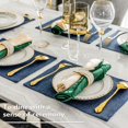 thumbnail image 3 of Ensemble de 4 Sets de Table Bleus Résistants à la Chaleur pour Table à Manger, Bleu Marine, 3 of 7