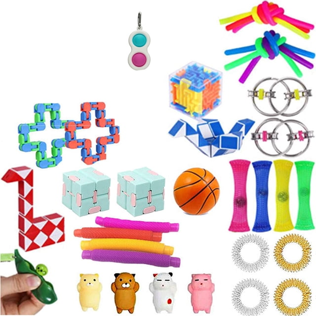 TheFound 30PCS Fidget Toy Set Cheap Pack for Kid Adults Toy Stress Relief