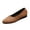 Brown, variant on Women's Rhinestone Studded Flats, Round Toe Slip-On Casual Flats, Daily Low Heel Walking Flat Pumps for Elderly Black