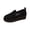 Black, variant on Army Green Ladies Loafers Round Toe Slip On Low Heel Thick Sole Comfortable For All Seasons Daily Wear And Casual Outdoor Walking Shoes Size 38