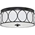 thumbnail image 3 of Capital Lighting 225131MB-683 Rylann - Three Light Flush Mount, Matte Black Finish with White Glass, 3 of 6