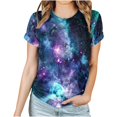 thumbnail image 4 of WEAIXIMIUNG T-Shirt Étoile Mode Décontractée à Manches Courtes d'Été pour Femmes de Noël, 4 of 6