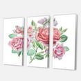 thumbnail image 3 of Designart ' Spring Flowers Alstroemeria Pink Roses ' Traditional Canvas Wall Art Print, 3 of 3