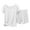 White, variant on Kureaily Thin Cotton Ribbed Short Sleeved Shorts Set Women's Pajamas Can Be Worn Outside To Show Temperament Comfortable And Fashionable Home Service Sleepwear Lounge Sets