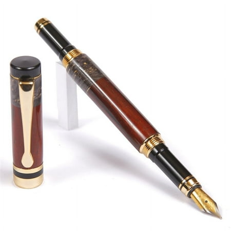 Classic Fountain Pen - Cocobolo with Black Box Elder