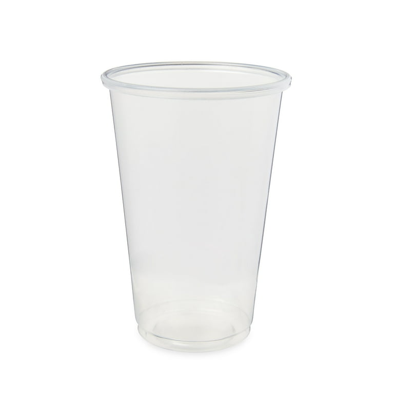 100 Pack 3 oz. Clear Plastic Cups, Small Disposable Bathroom, Mouthwash  Polypropylene Cups 100 - Clear 3.0 ounces