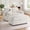 Beige, variant on YWEN Oversized Chaise Lounge Chair Indoor with Ottoman&Adjustable Backrest,Chenille Tufted Recliner Comfy Loveseat Sofa Chair with USB&Phone Holder,Convertible Sleeper Couch Bed for Living Room
