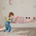 thumbnail image 3 of Ktaxon Crocodile Activity Wall Busy Board Panels, 10-in-1 Montessori Sensory Toys, Toddler Learning Activity Center, Perfect for Toddler Playroom & Children's Daycare, 3 of 10