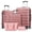Rose Gold, variant on 5 Pcs Travel Luggage Sets, 20 24 28 inch Carry-on and Checked Suitcase with Expandable Duffle Bags, White Tan