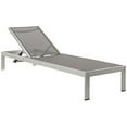 thumbnail image 3 of Pemberly Row 3-Piece Modern Aluminum Outdoor Set in Gray/Silver, 3 of 7