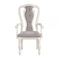 thumbnail image 2 of Benjara Fil 23 Inch Dining Armchair Set of 2, Gray Fabric, Tufted Queen Anne Back, 2 of 6