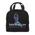 thumbnail image 2 of Suicide Prevention Awareness 3 Lunch Bag For Women Men Cute Tote Lunch Box Insulated Lunch Bags For Work Office Travel Picnic, 2 of 5