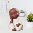 thumbnail image 3 of Estatuas de monjes buda,Estatuas de monjes buda,Estatuilla de pequeño monje,Lindo monje en miniatura,Estatuillas de bebé Buda,Adornos de Buda para el hogar, 3 of 8