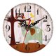 thumbnail image 1 of Reloj de madera para el hogar, reloj de pared redondo Retro para dormitorio, diámetro 12cm - 1, 1 of 5