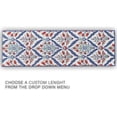 thumbnail image 3 of Custom Size Runner Rug For Hallway Turkish Ottoman Cini Design Multicolor 26 Inch or 31 Inch Wide by Your Length Choice Slip Resistant Rubber Backing Stain Resistant Pile Stair Runner, 3 of 5