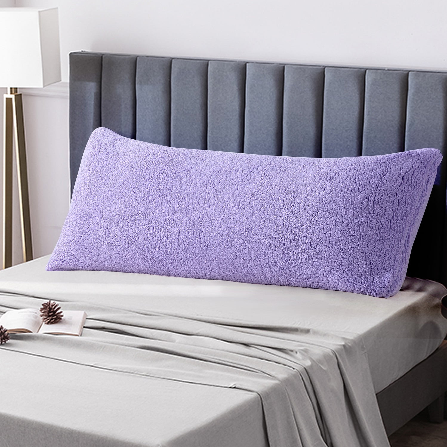 Reafort Ultra Soft Sherpa Body Pillow Cover/Case with Zipper Closure 21