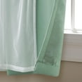 thumbnail image 4 of TOWN & COUNTRY LUXE Talia Double Layer Indoor Curtains, Sheer and Room Darkening Blackout, Grommet Top, Energy Efficient, 2-Pack Set, 52"x63", Aqua, 4 of 6