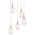 thumbnail image 2 of Woodbridge Lighting Elise 5-Light Glass Cluster Pendant in Satin Nickel/Opal, 2 of 4