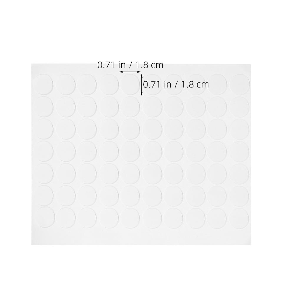 Pretyzoom Self Adhesive Dot No Residue Transparent Acrylic 20 Sheets