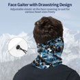 thumbnail image 4 of Neck Gaiter Bandana Face Mask - soccer Football ball goal blue Breathable Sun Wind-Proof Face Cover Scarf for Men Women, 4 of 7