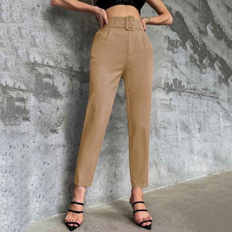 knee length dresses for ladies Women's Making A Change Chocolate Brown High Waisted Wide Leg Pants | Size: S