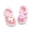 Pink, variant on Baby Boys Girls Summer Sandals Cute Bear Light up Non Slip Soft Lightweight Newborn First Walking Shoes