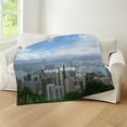 thumbnail image 4 of CafePress - Hongkong_8.56X7.91_Gelmousepad_Hongk Throw Blanket - Soft Fleece Throw Blanket, 50"x60" for All Ages, 4 of 4