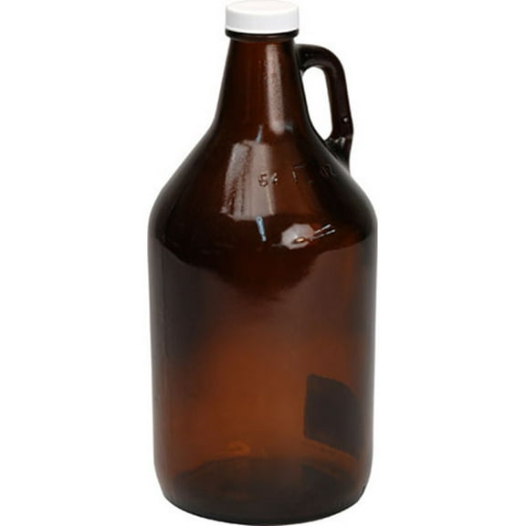 Photographers' Formulary 1/2gal Glass Storage Jug, Amber