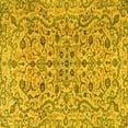 thumbnail image 1 of Ahgly Company Indoor Square Persian Yellow Traditional Area Rugs, 4' Square, 1 of 4
