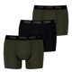 thumbnail image 1 of PUMA Bóxers para hombre, pack de 3 - Everyday Boxers 3P, algodón elástico, liso Negro/Verde L (Large), 1 of 7