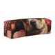 thumbnail image 1 of Disketp Vintage Red Flower Chihuahua Estuche de Lápices de Cuero con Cierre, Estuche Compacto para Papelería, Bolígrafos y Accesorios Pequeños, 1 of 7