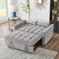 thumbnail image 2 of Easy-to-Assemble Loveseat Sofa Bed with Wheels | Ideal for Small Homes, Allows Quick Conversion to Bed, 2 of 6