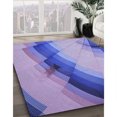 thumbnail image 3 of Ahgly Company Machine Washable Indoor Rectangle Transitional Bright Lilac Purple Area Rugs, 7' x 9', 3 of 7